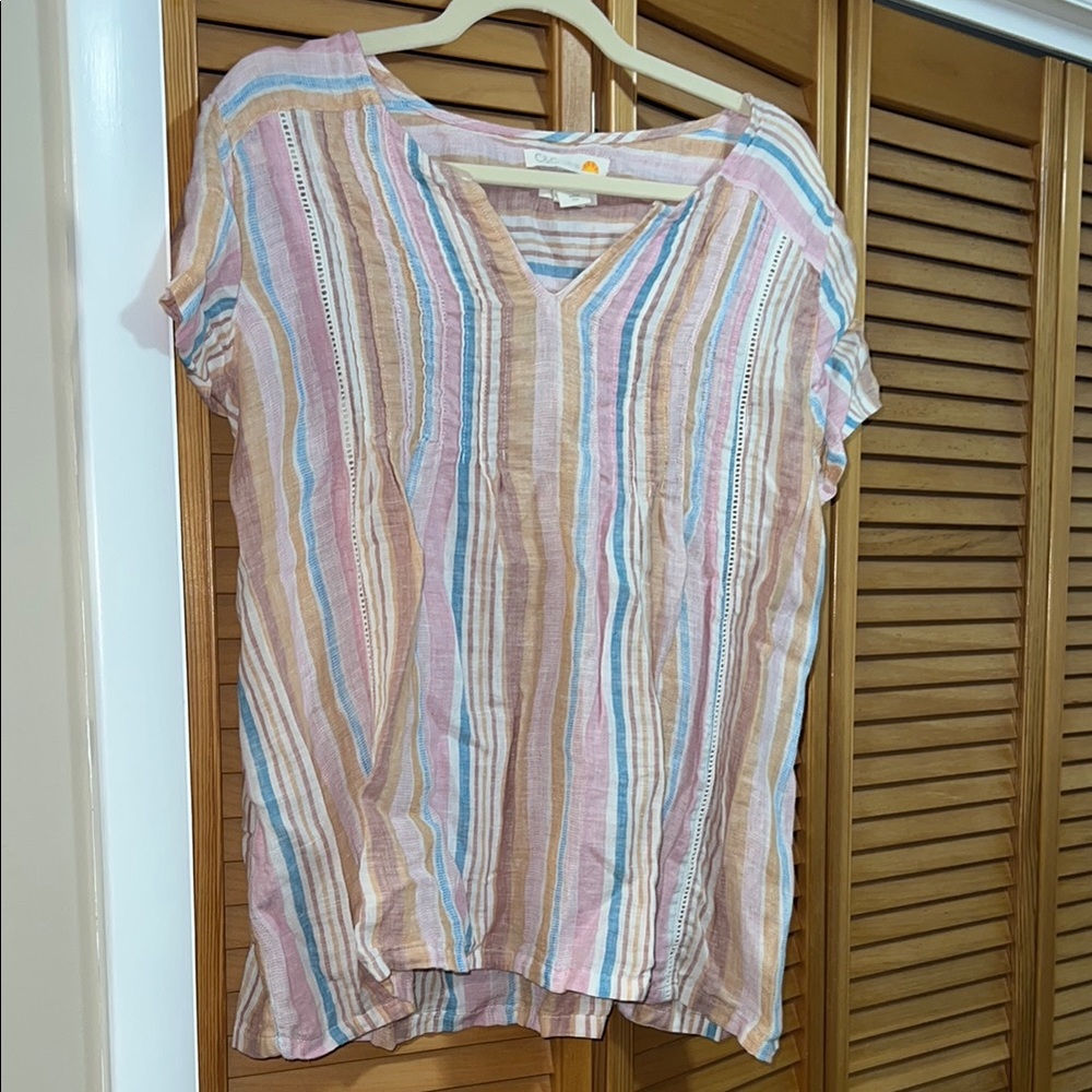 Colorful Striped Women's Top